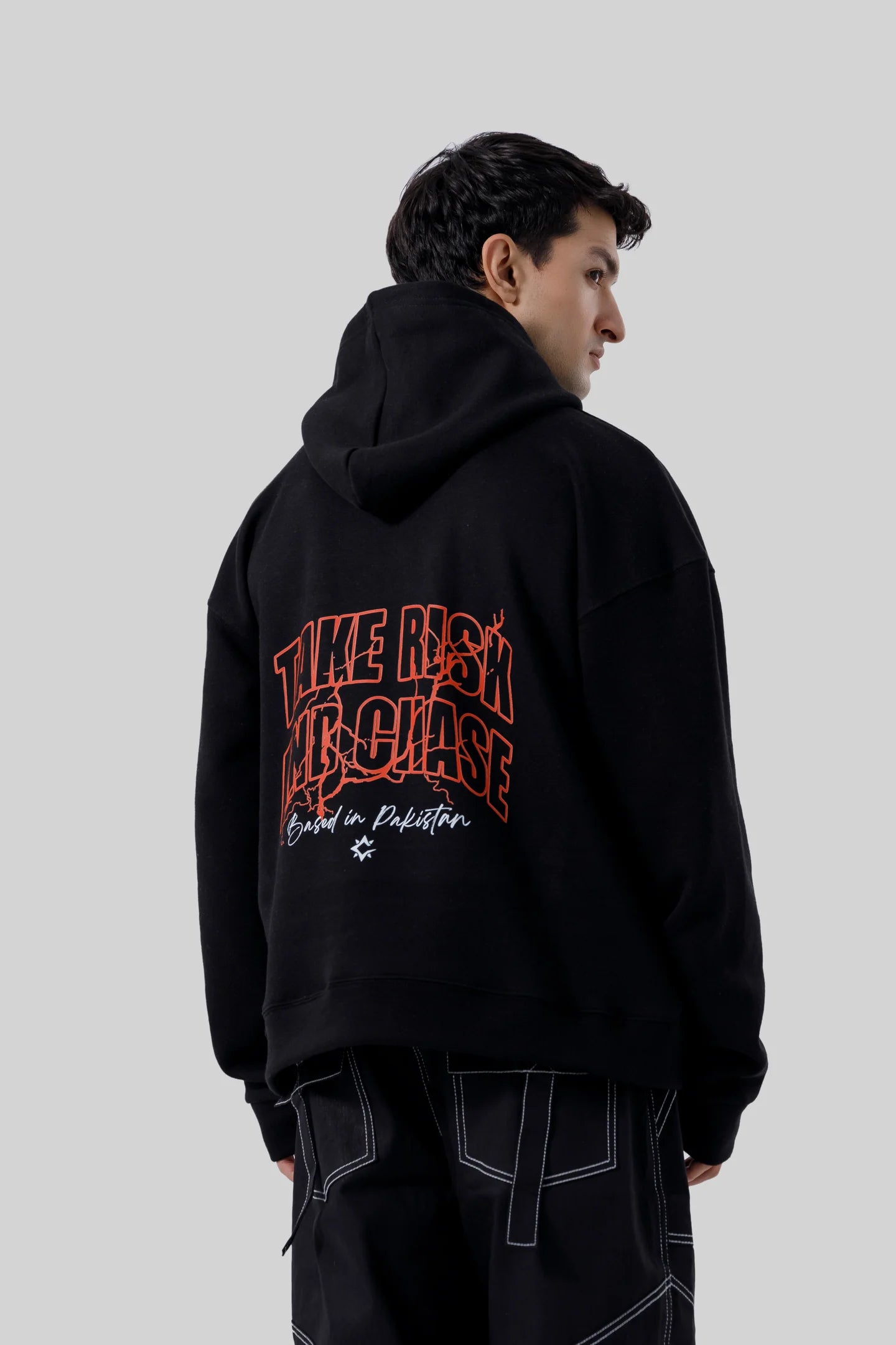 Shop the Fearless Chase Hoodie at WardrobeX. Premium quality, warm, and stylish streetwear for winter in Pakistan. Perfect fit & fast nationwide delivery.