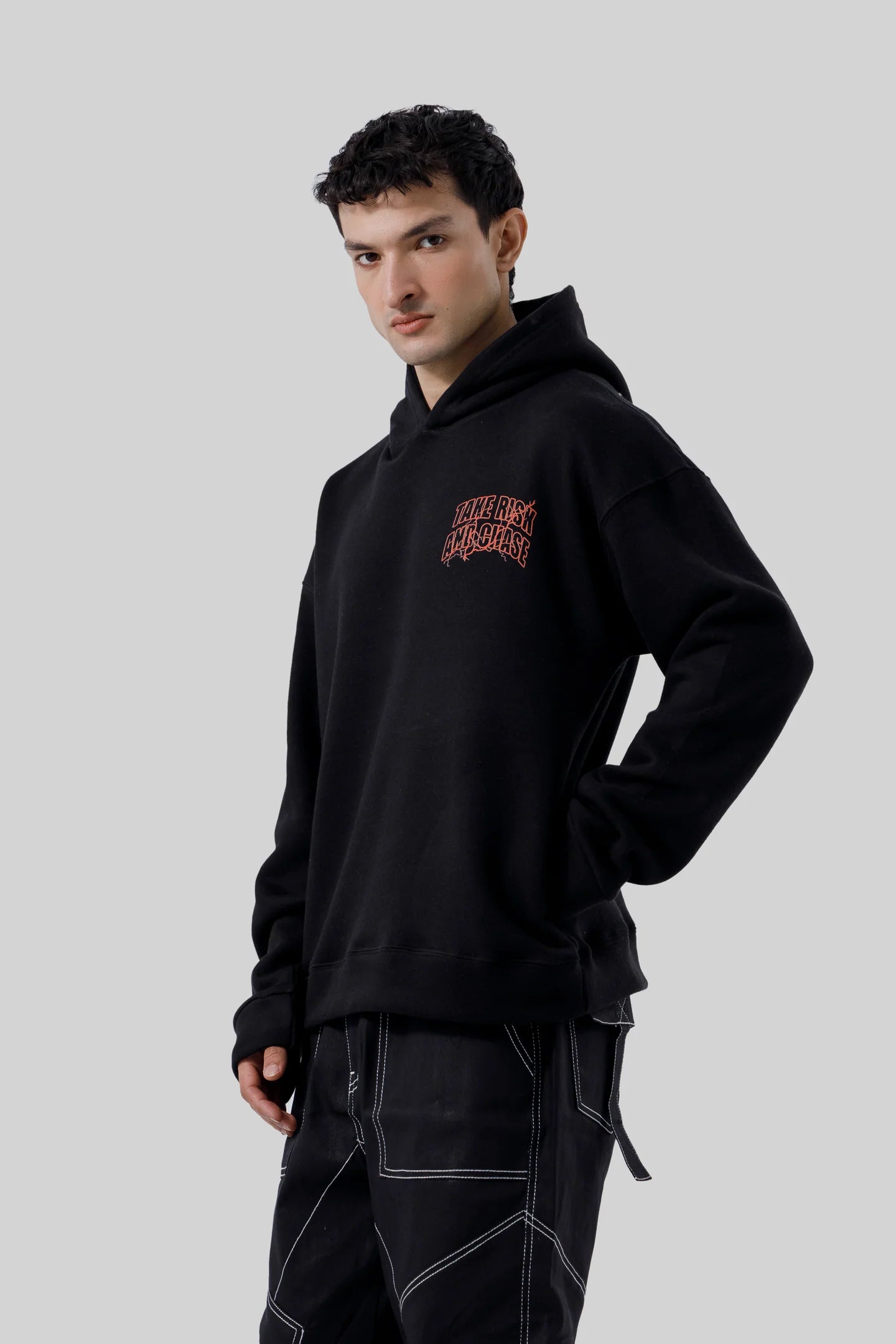 Shop the Fearless Chase Hoodie at WardrobeX. Premium quality, warm, and stylish streetwear for winter in Pakistan. Perfect fit & fast nationwide delivery.