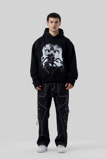 Shop the Stranger Quest Graphic Hoodie at WardrobeX — premium quality, ultra-comfortable, and perfect for winter streetwear in Pakistan. Fast delivery nationwide.