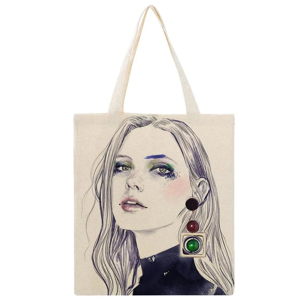 38×41cm Beidseitiger Druck Groß Martin Tote Bag Canvas Einkaufstasche Jutebeutel Stoffbeutel selbst gestalten und bedrucken