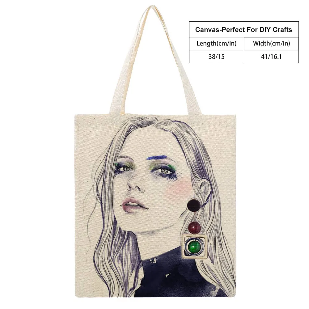 38×41cm Beidseitiger Druck Groß Martin Tote Bag Canvas Einkaufstasche Jutebeutel Stoffbeutel selbst gestalten und bedrucken