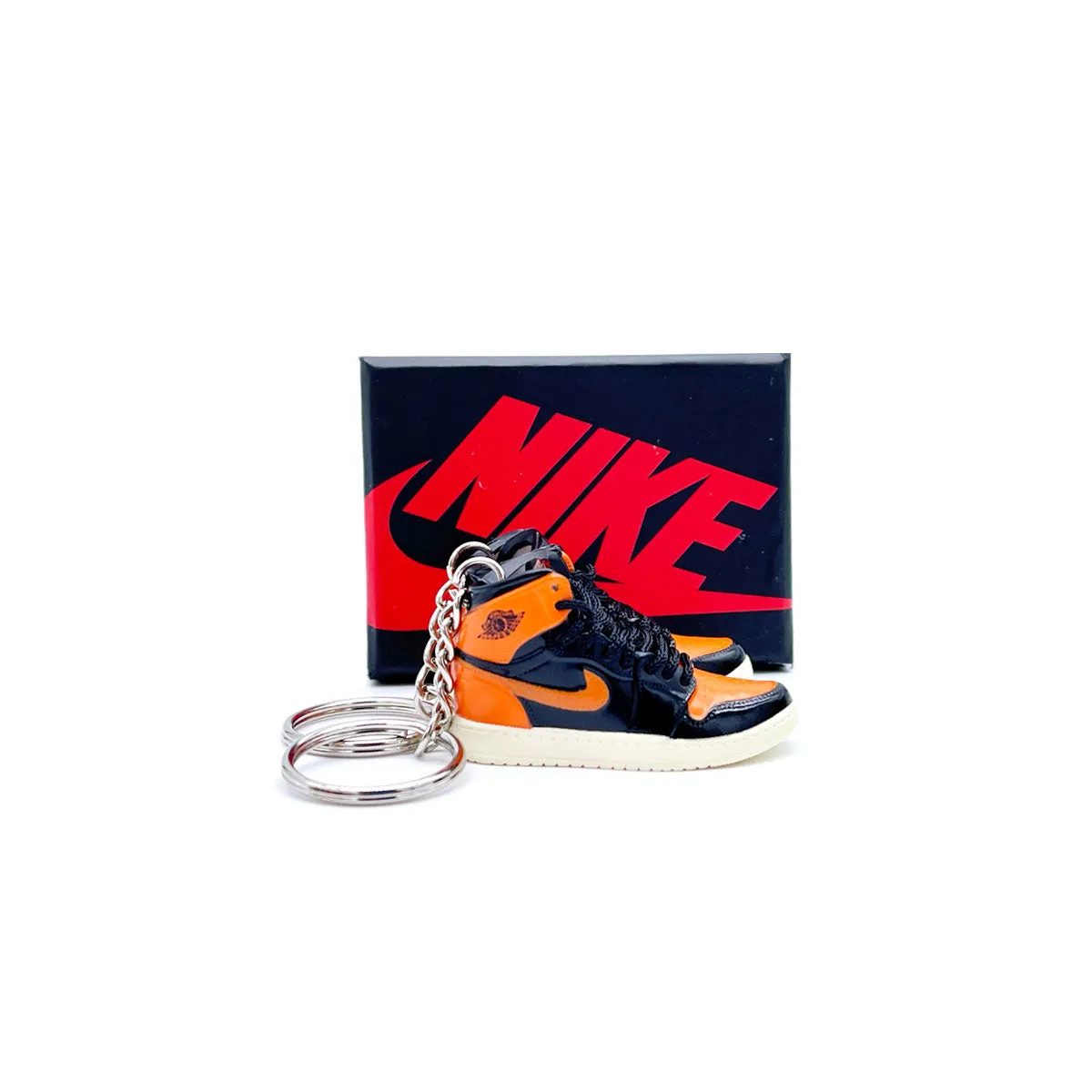 3D Sneaker Keychain- Air Jordan 1 Shattered Backboard 3.0 Pair