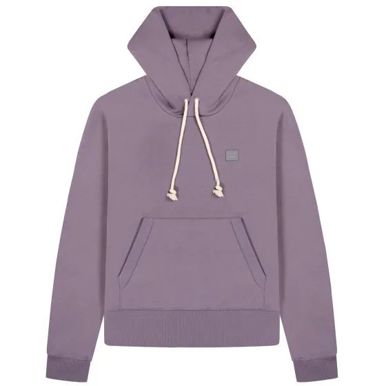 Acne Studios Fairah X Face Drawstring Hoodie Faded Purple