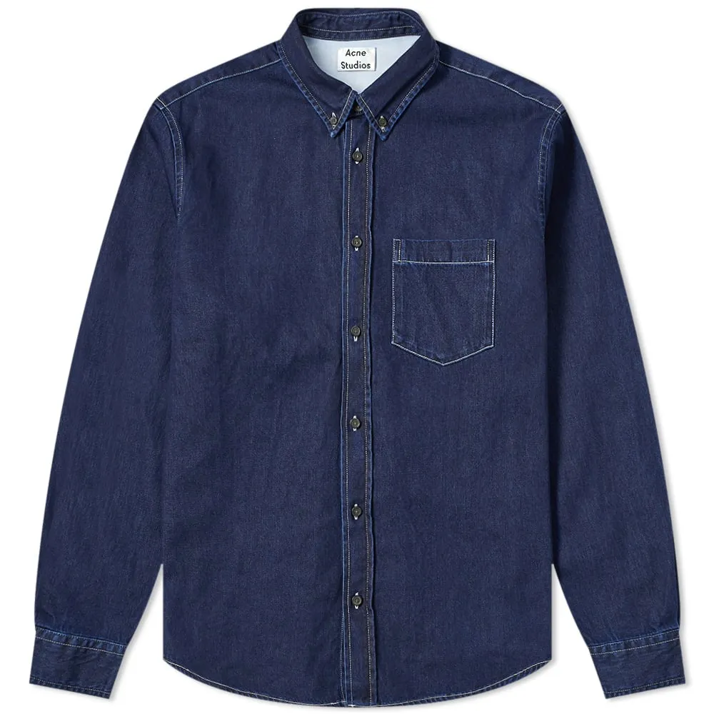 Acne Studios Sarkis Denim ShirtIndigo Blue