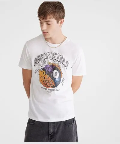 Aeropostale Spider Eight-Ball Graphic Tee