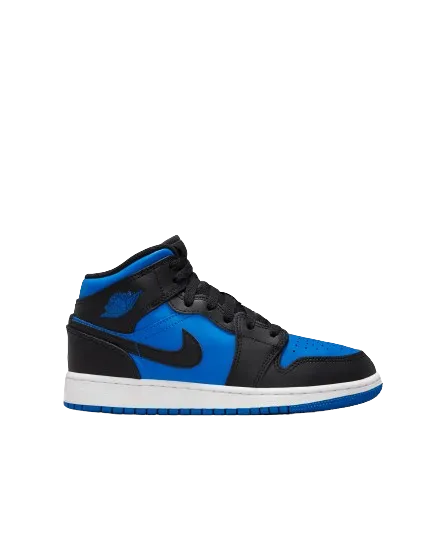 Air Jordan 1 Mid Black Royal Metallic