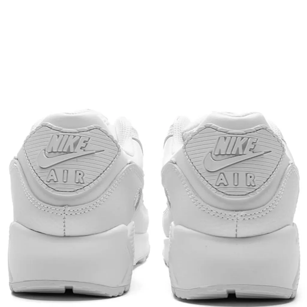 Air Max 90 LTR (GS) - White/Metallic Silver