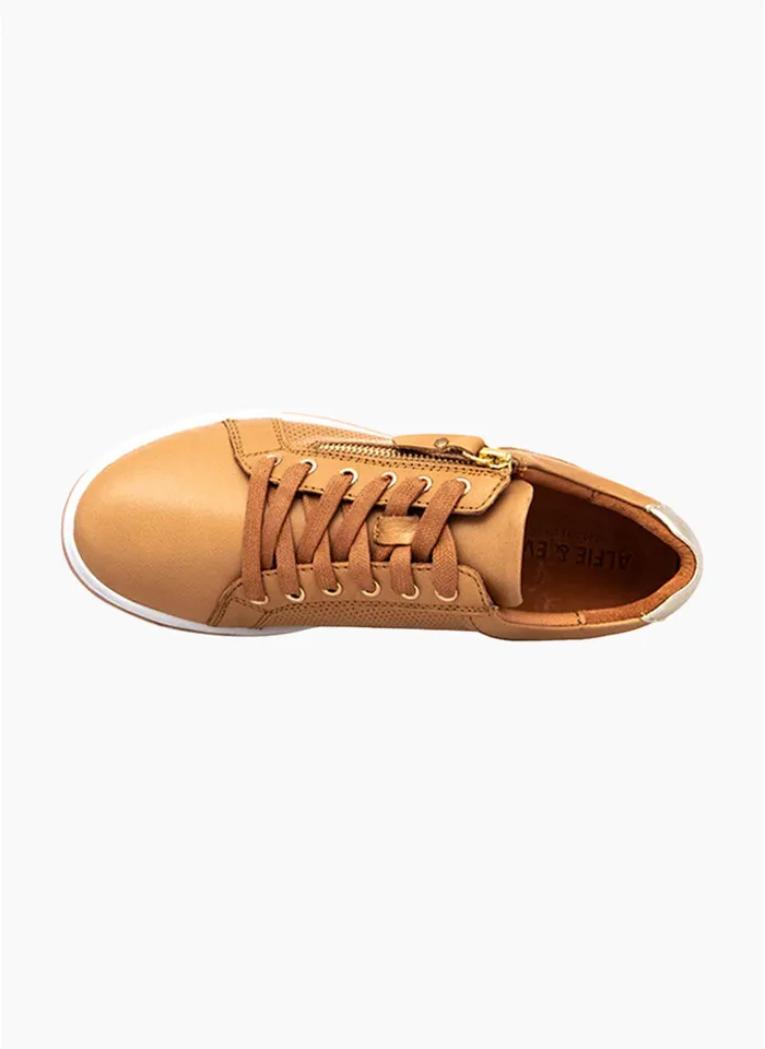 Alfie and Evie Pinny Sneaker - Camel