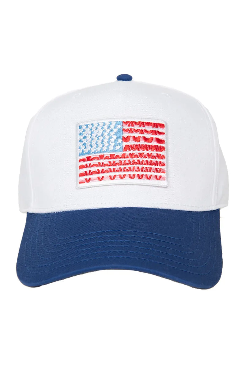 American Flag Two-Toned Hat