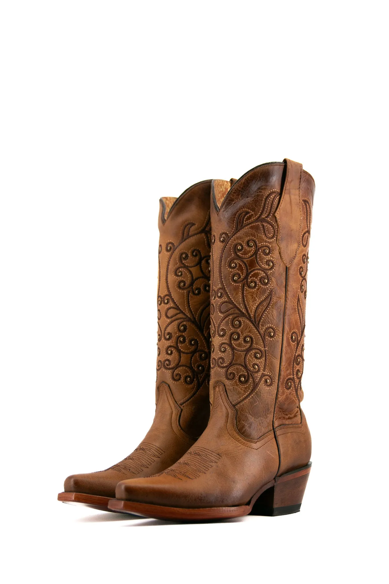 Andrea Snip Toe Midi Cowgirl Boot