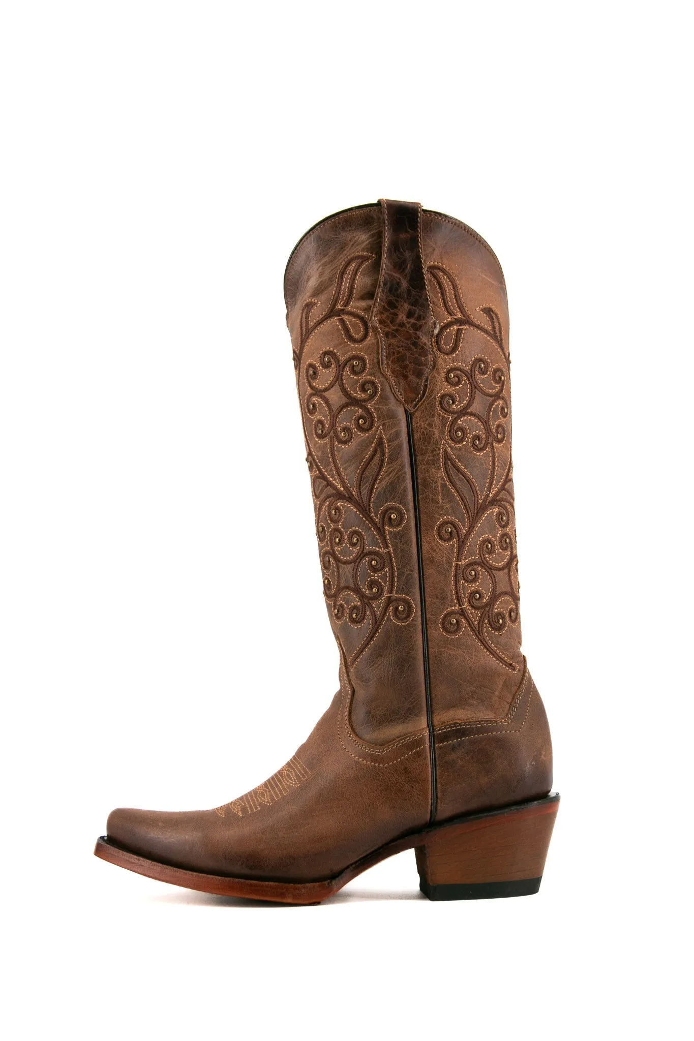 Andrea Snip Toe Midi Cowgirl Boot