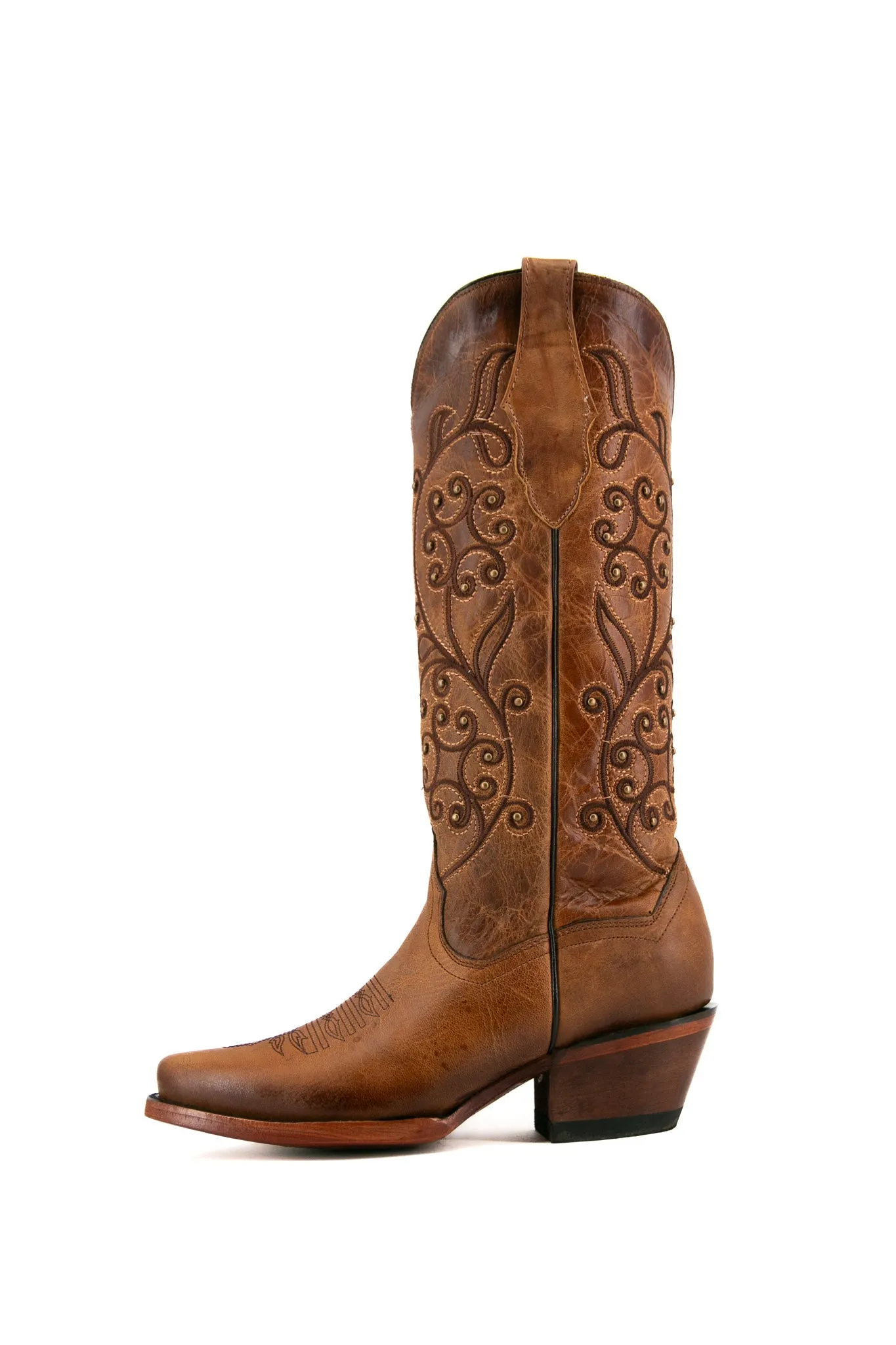 Andrea Snip Toe Midi Cowgirl Boot