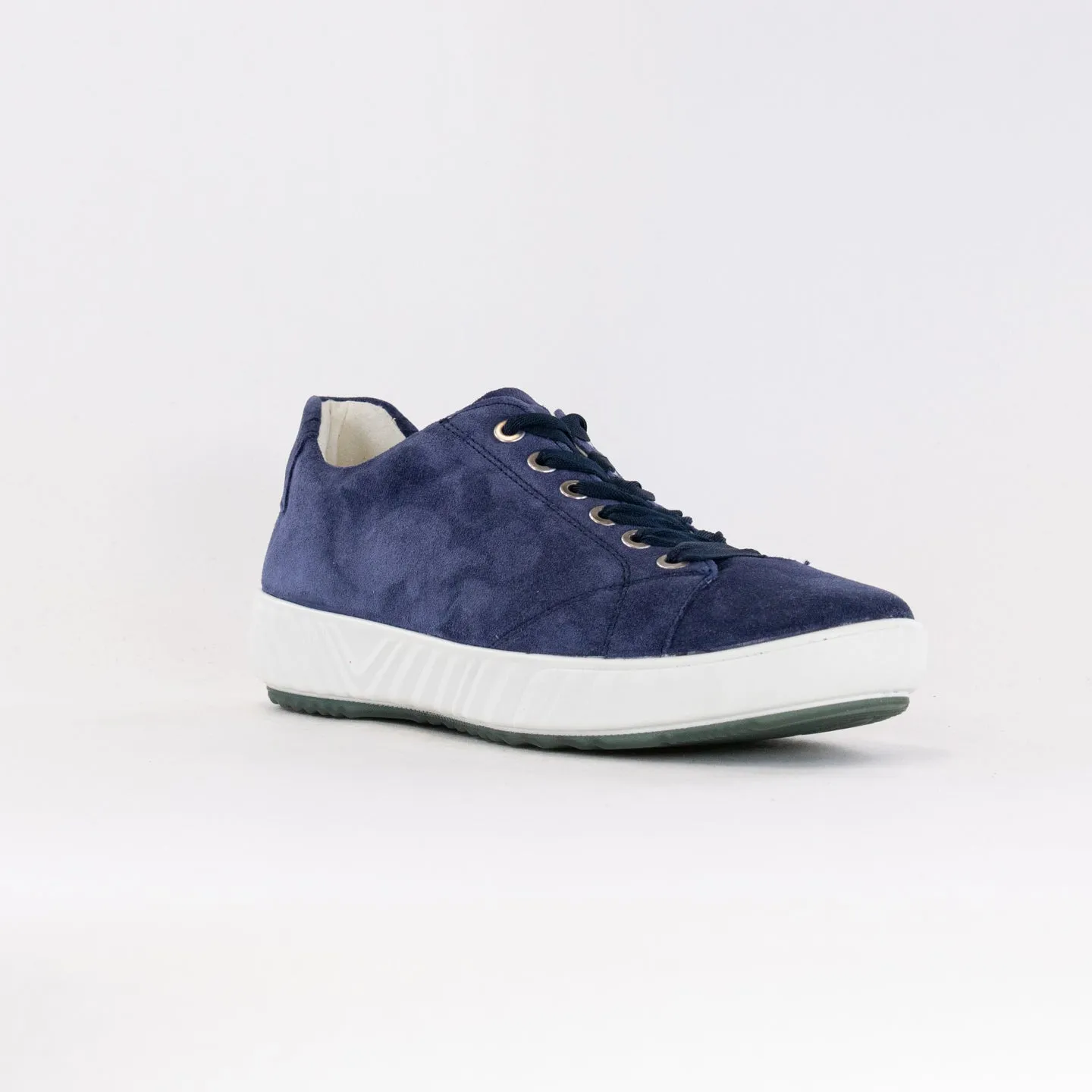 Ara Alexandria Lace Up Sneaker (Women's) - Indigo Suede