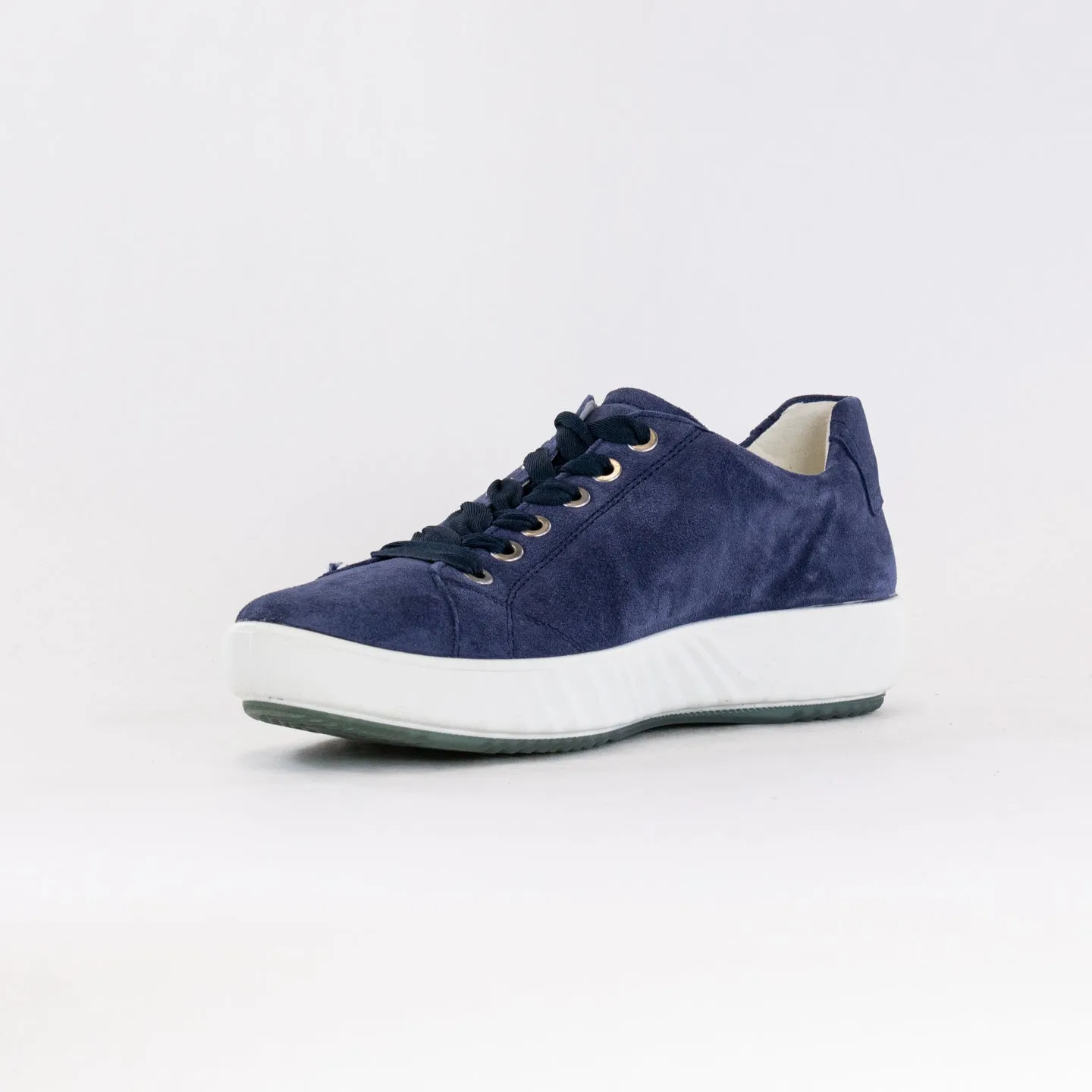 Ara Alexandria Lace Up Sneaker (Women's) - Indigo Suede