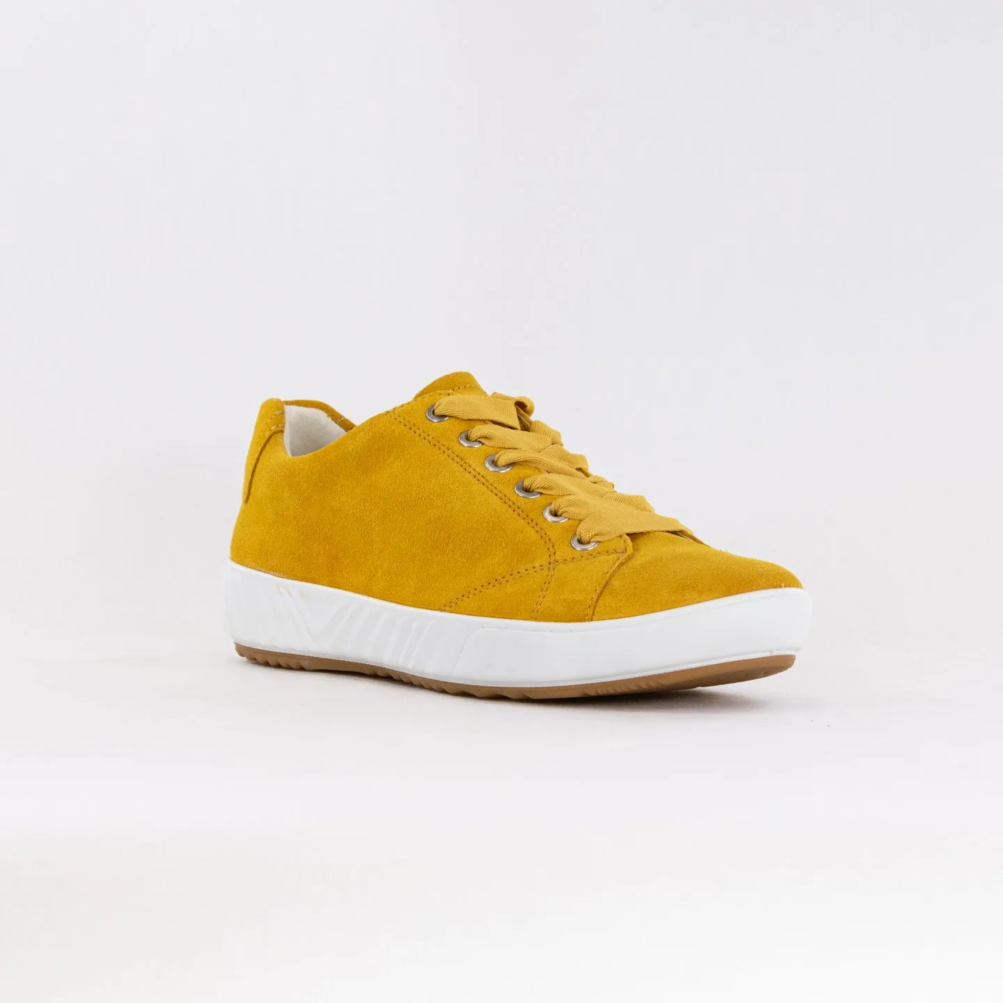 Ara Alexandria Lace Up Sneaker (Women's) - Yellow Suede