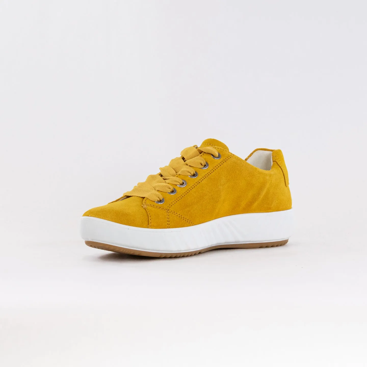 Ara Alexandria Lace Up Sneaker (Women's) - Yellow Suede