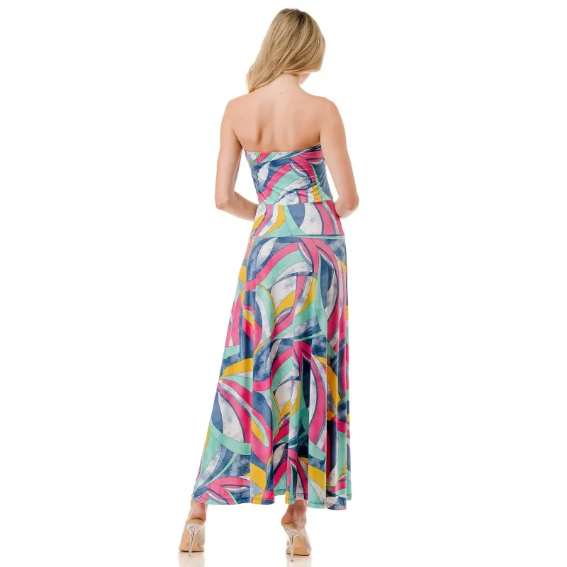 Ariella Tube Flare Maxi Dress