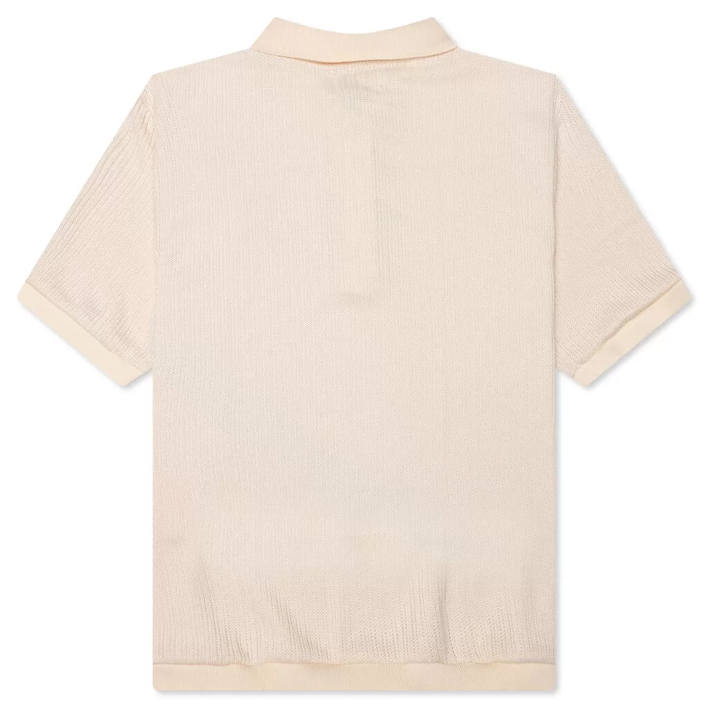 B-Summer Knit Polo Shirt - Bone