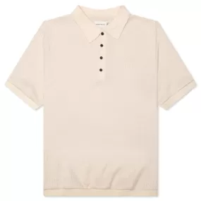 B-Summer Knit Polo Shirt - Bone