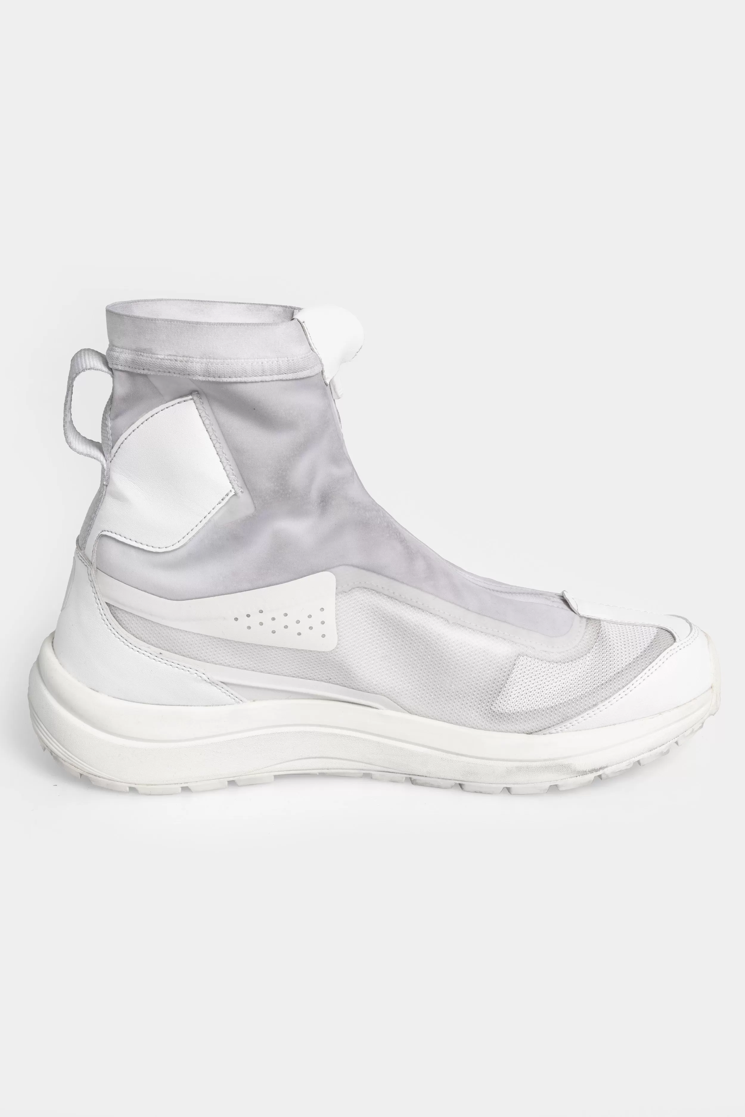 BAMBA2 - Object dyed high top sneakers, Ice grey