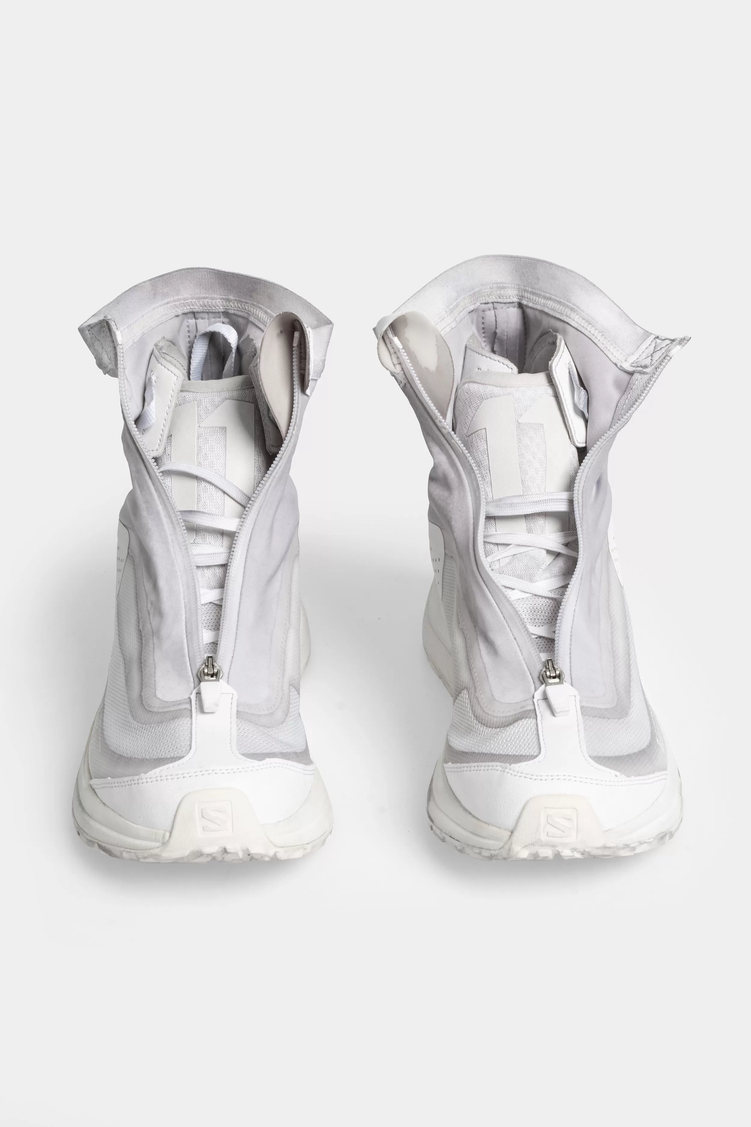 BAMBA2 - Object dyed high top sneakers, Ice grey