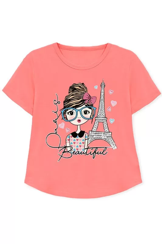 Beautiful Paris Tee- Girls