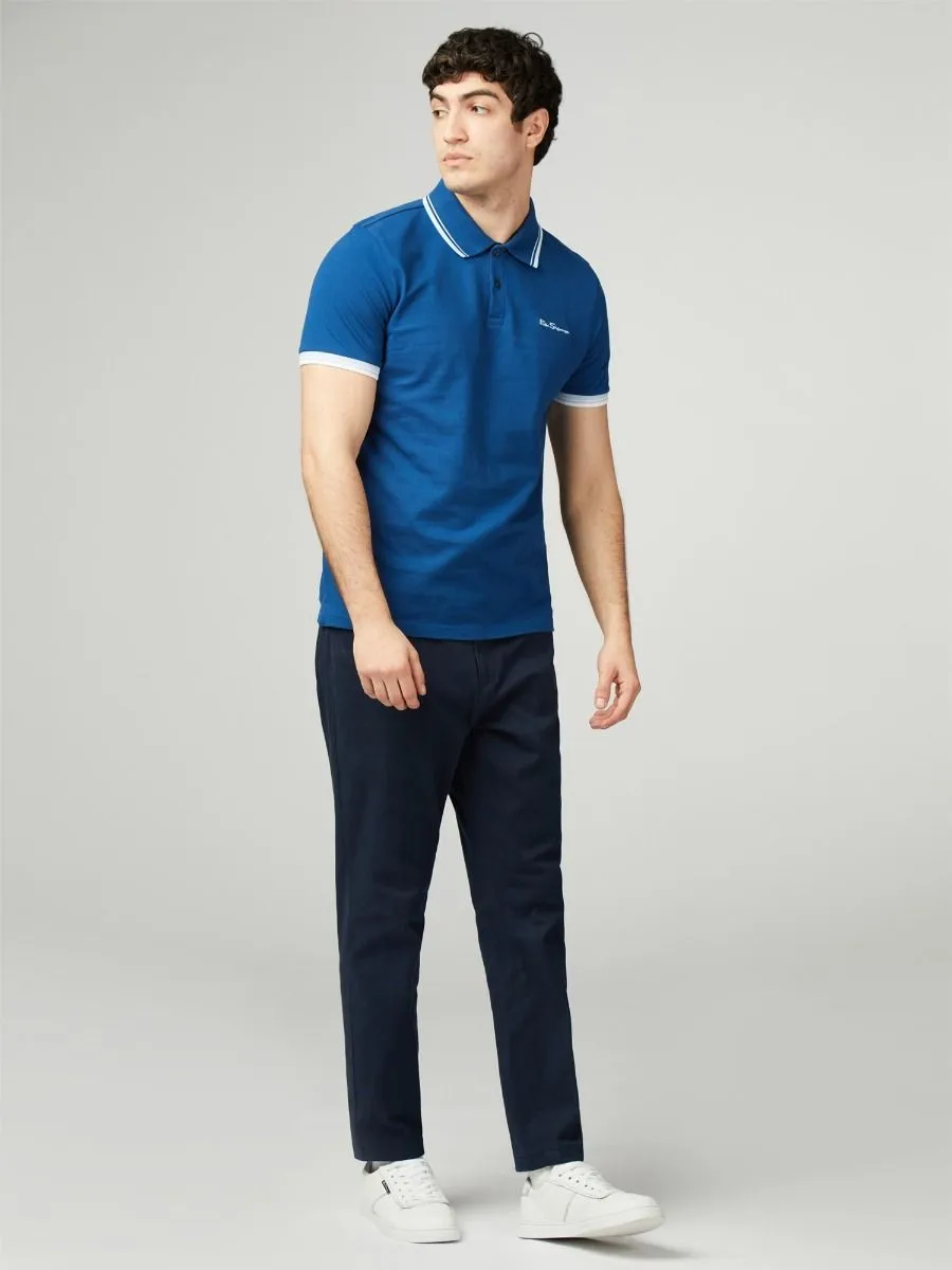 Ben Sherman Signature Pique Polo Shirt Royal Blue