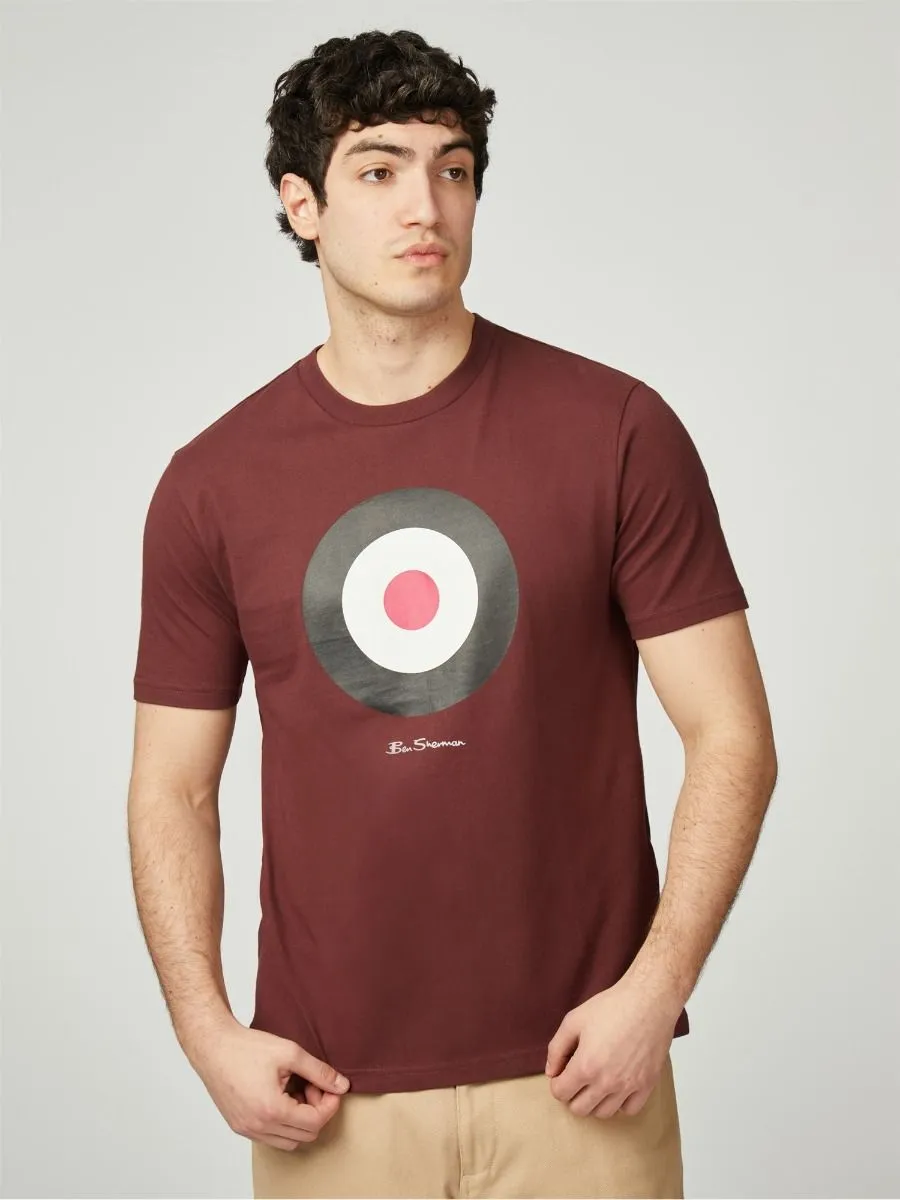 Ben Sherman Signature Target Tee Crew Neck T-Shirt Wine