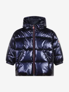 Billieblush Girls Puffer Jacket in Navy