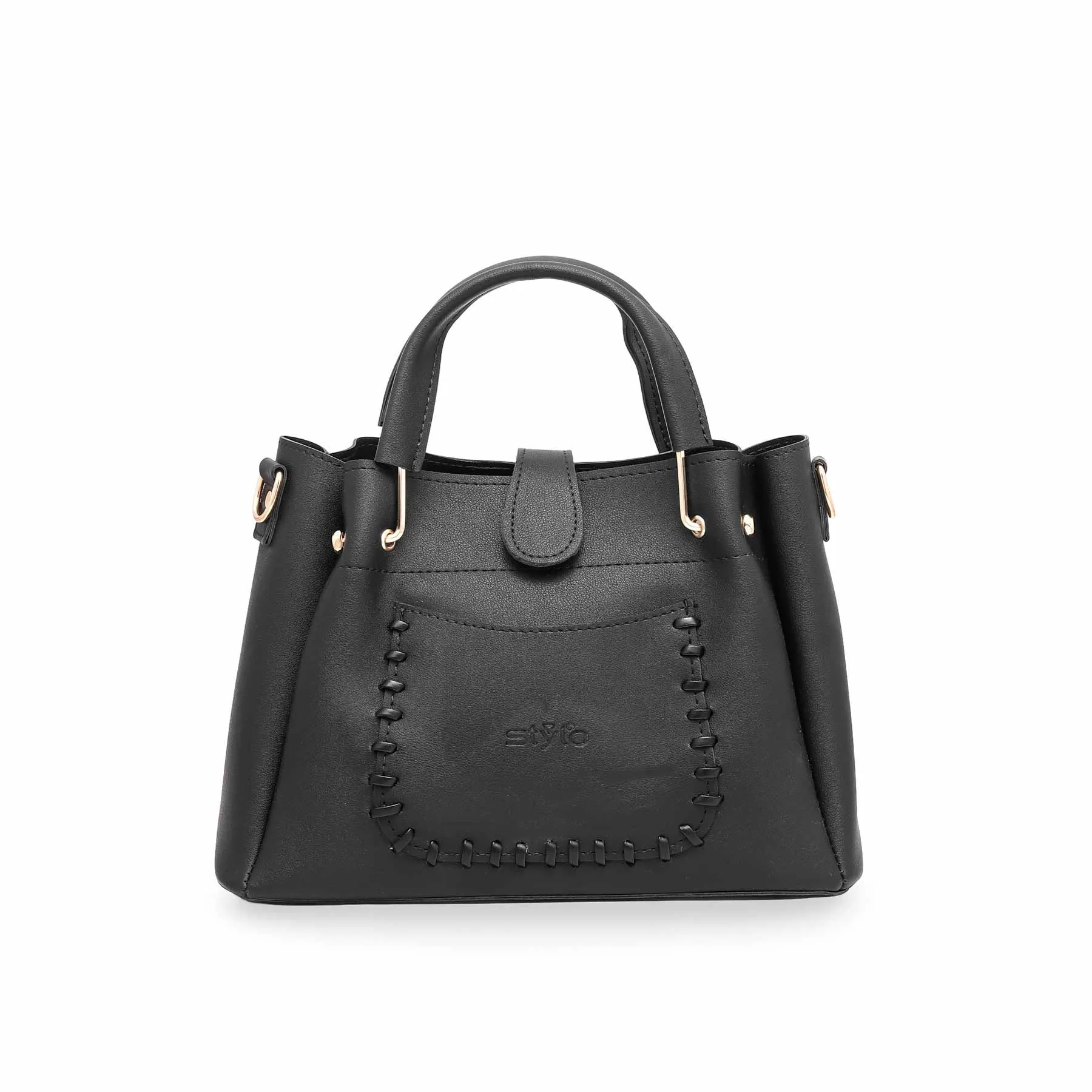 Black Formal Hand Bag P53395