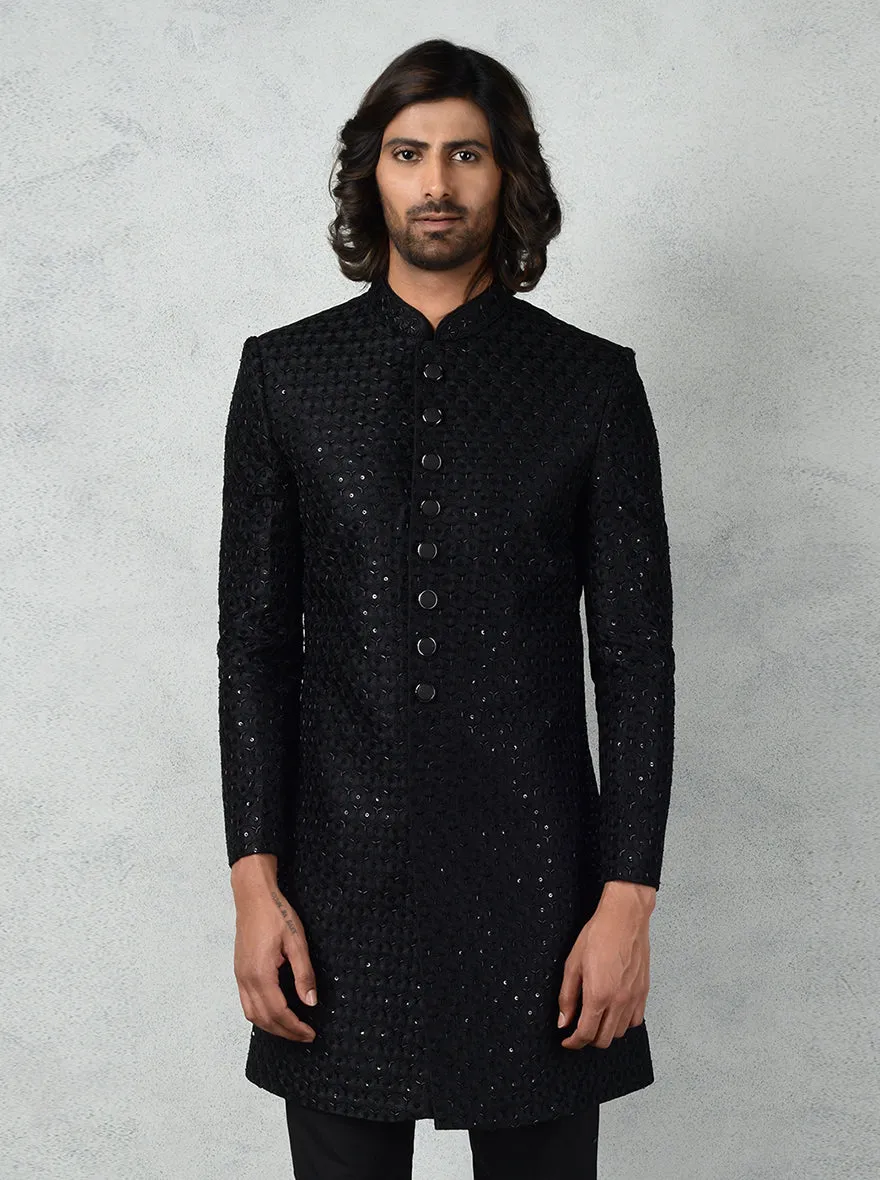 Blue & Black Indowestern | TULA