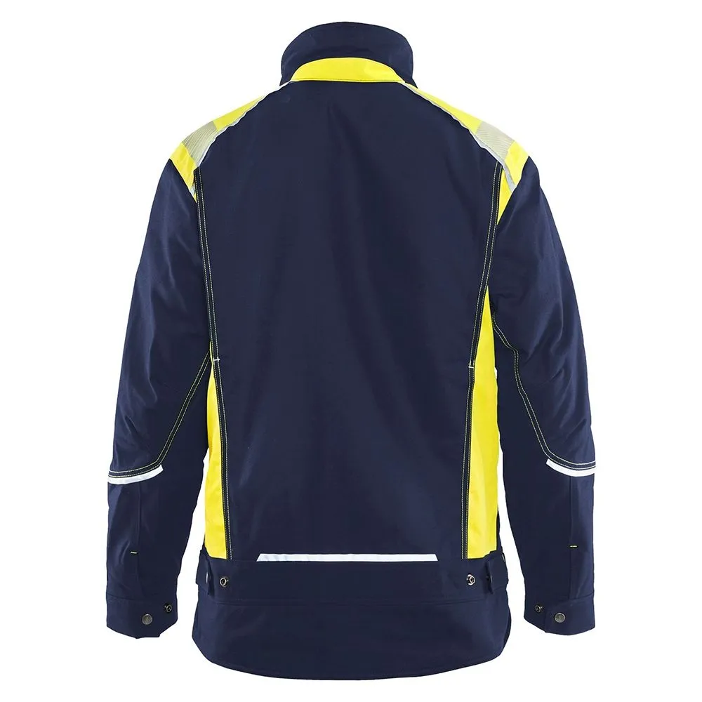 Blåkläder 4915-1370 Winter Jacket - Navy/High Vis Yellow