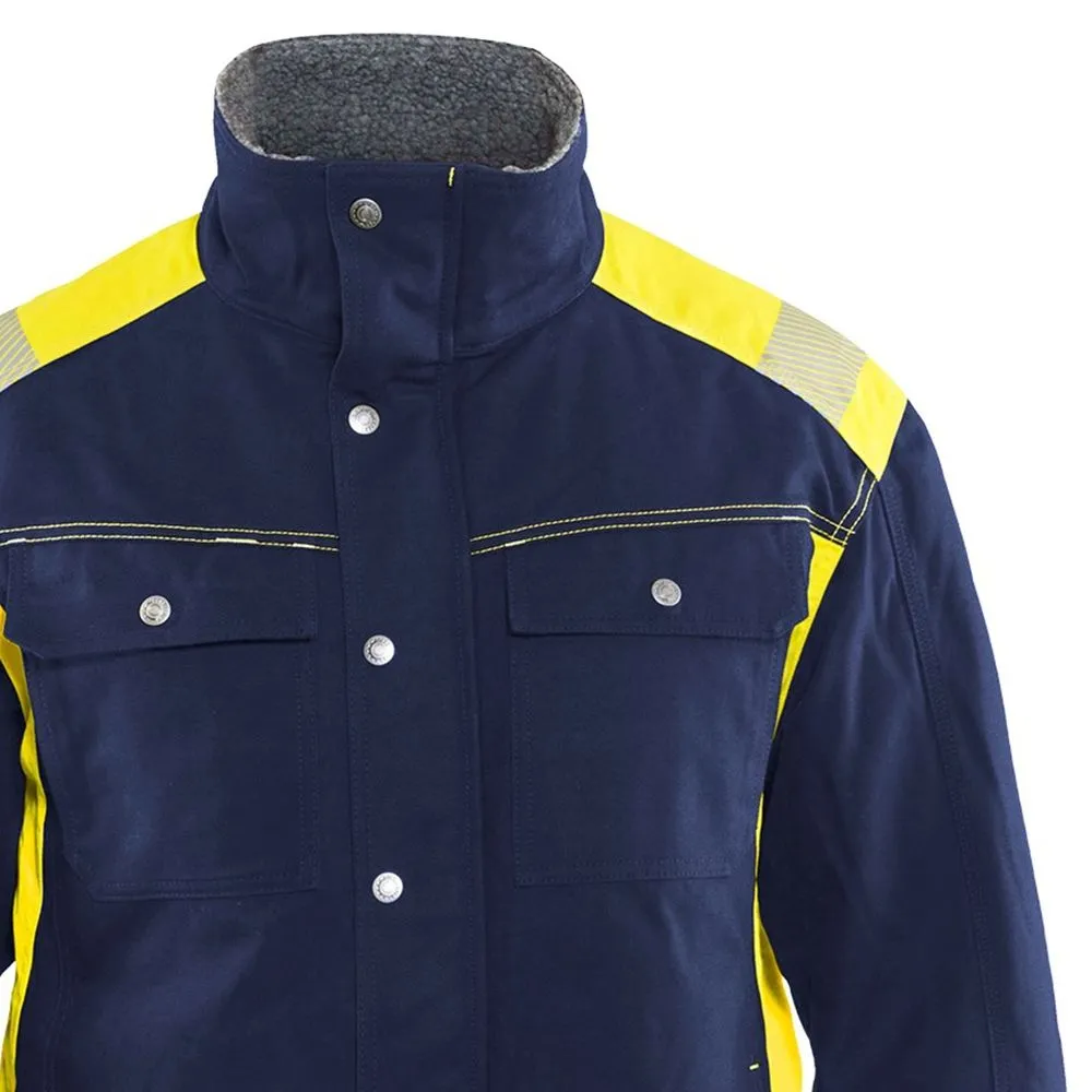 Blåkläder 4915-1370 Winter Jacket - Navy/High Vis Yellow