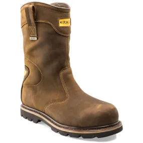 Buckbootz B701SMWP Hard as Nails Brown Safety Rigger Boot S3 HRO WRU SRC