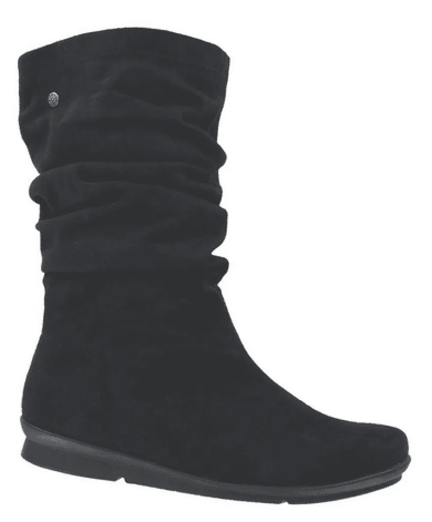 Bussola Women's Combia 1560  Mid-High Scrunch Boot - Black