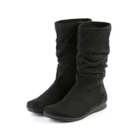 Bussola Women's Combia 1560  Mid-High Scrunch Boot - Black