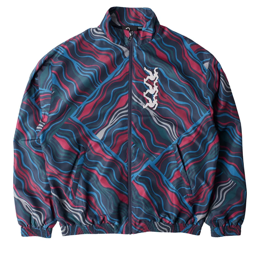 BY PARRA TRACK FLOW TRACK JACKET // NAVY BLUE