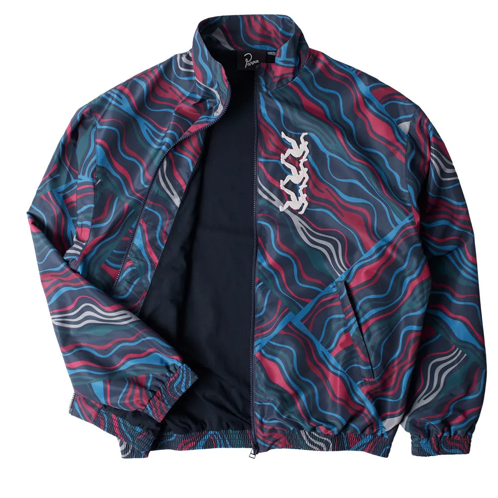 BY PARRA TRACK FLOW TRACK JACKET // NAVY BLUE