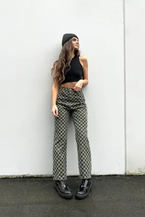 CHECKERED JEANS