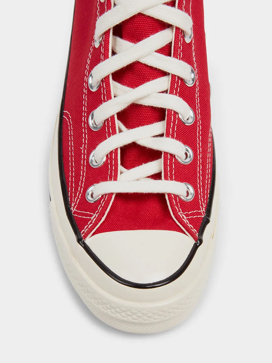 Chuck 70 Hi, Enamel Red / Egret