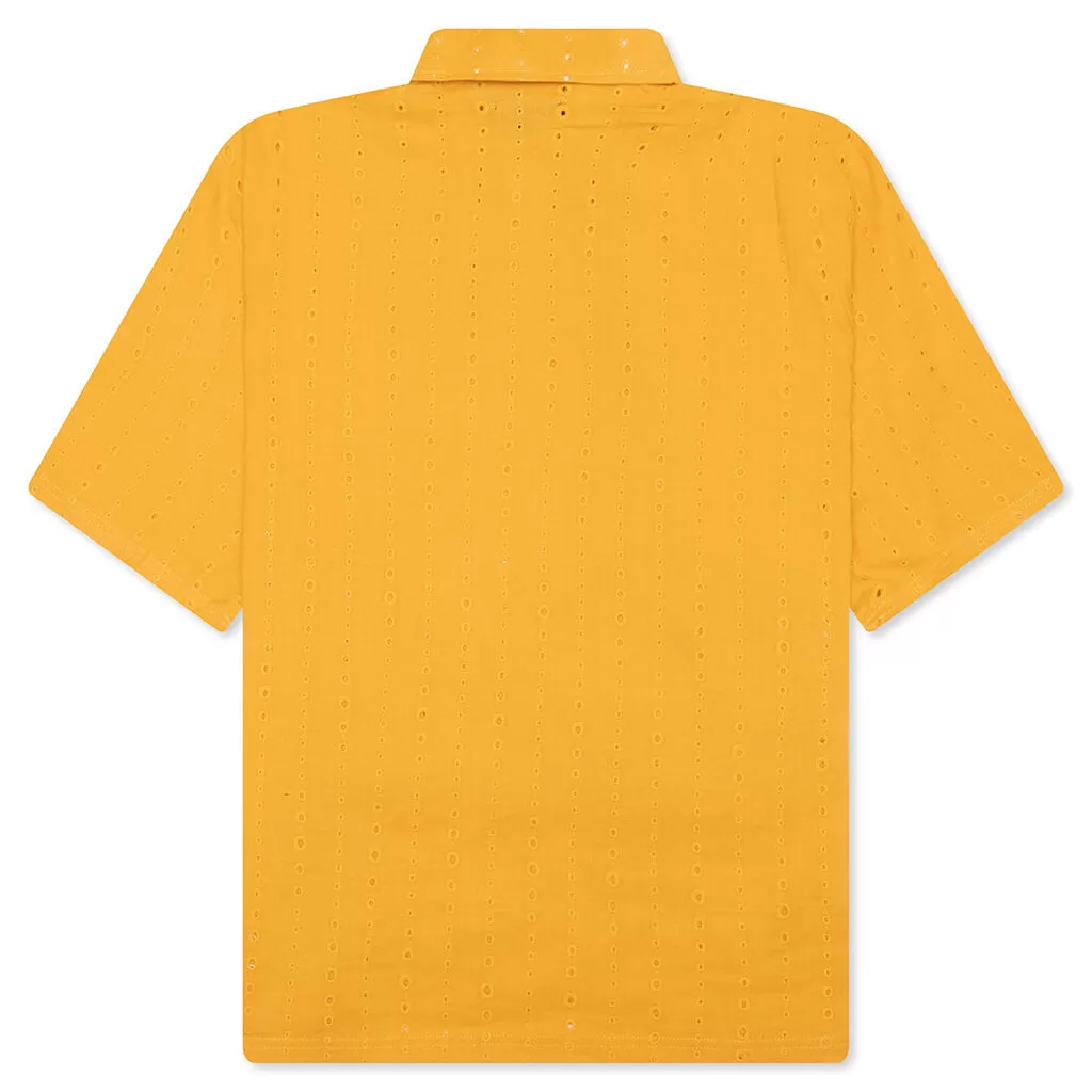 Clarity Woven Polo - Yellow