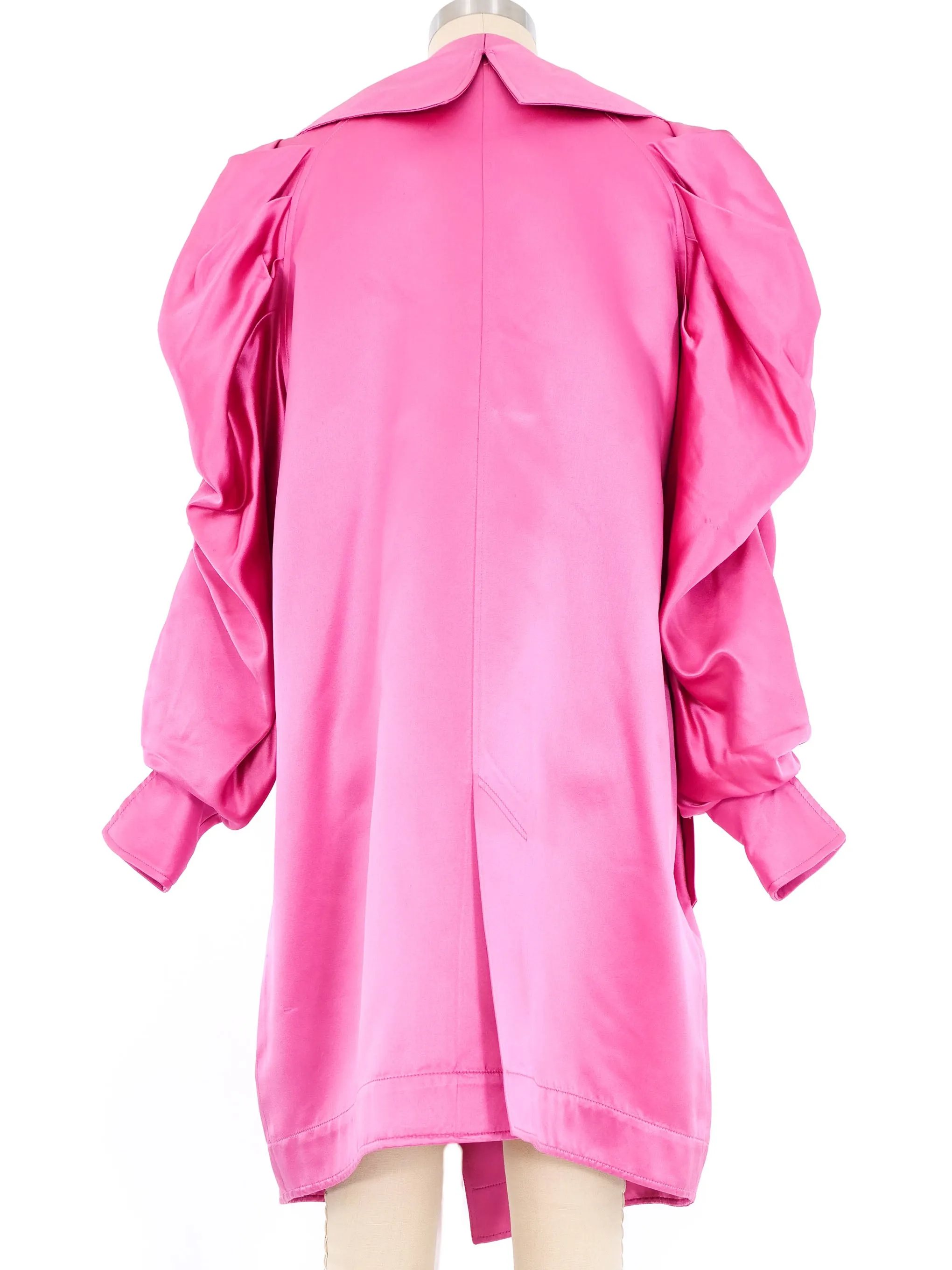 Claude Montana Pink Satin Bubble Coat