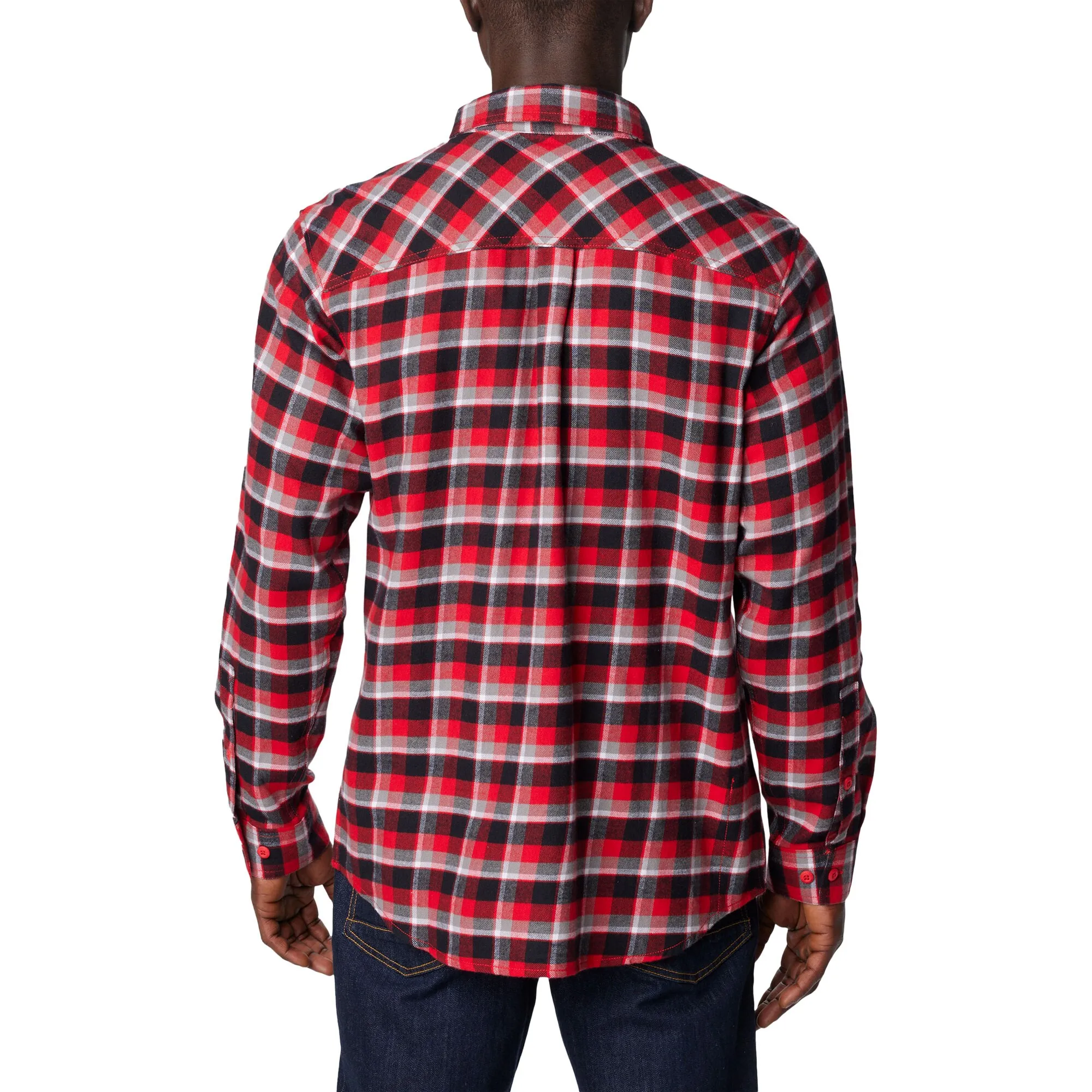 Columbia  Red Georgia Bulldogs Flare Gun Flannel Long Sleeve Shirt