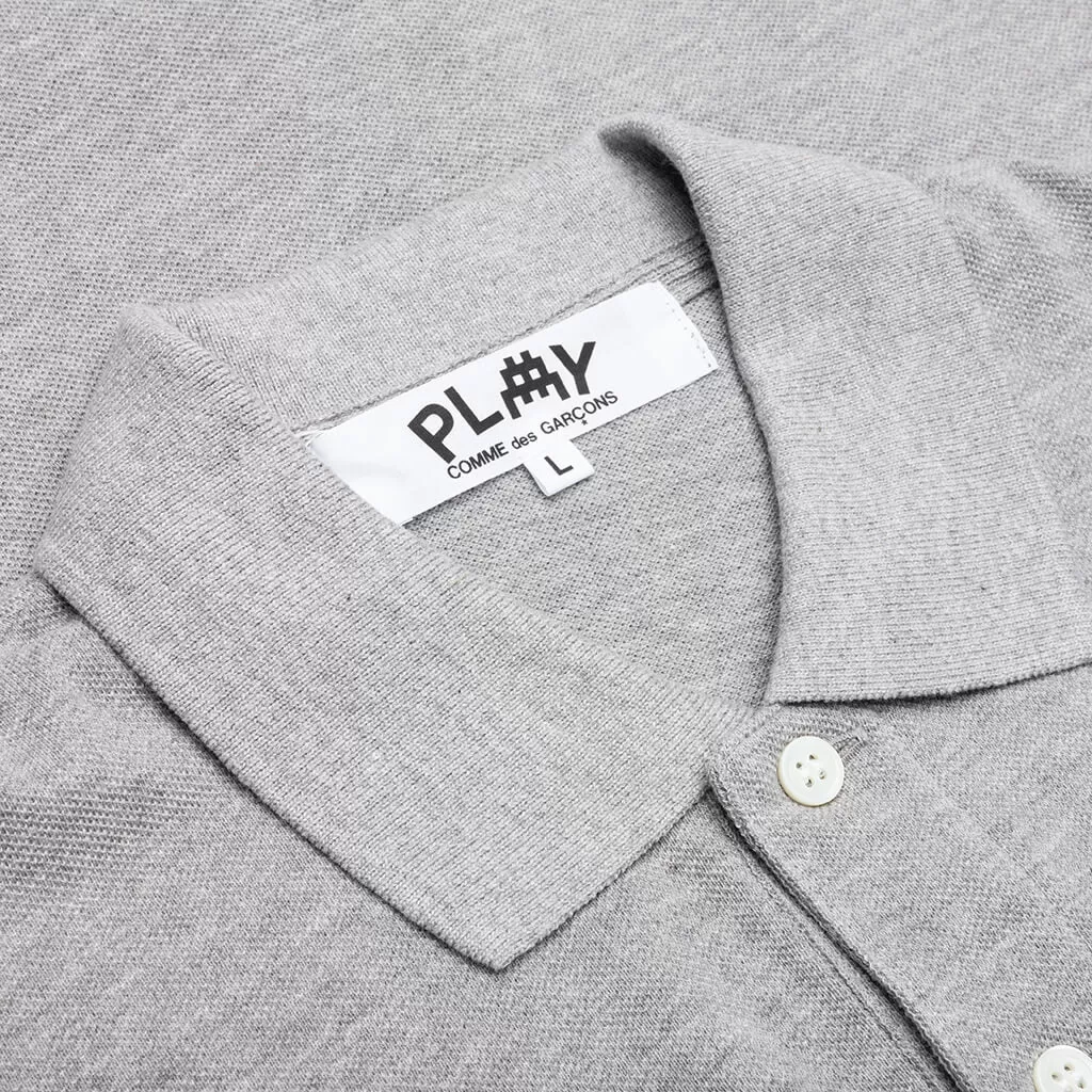 Comme des Garcons PLAY x the Artist Invader Women's Polo - Grey