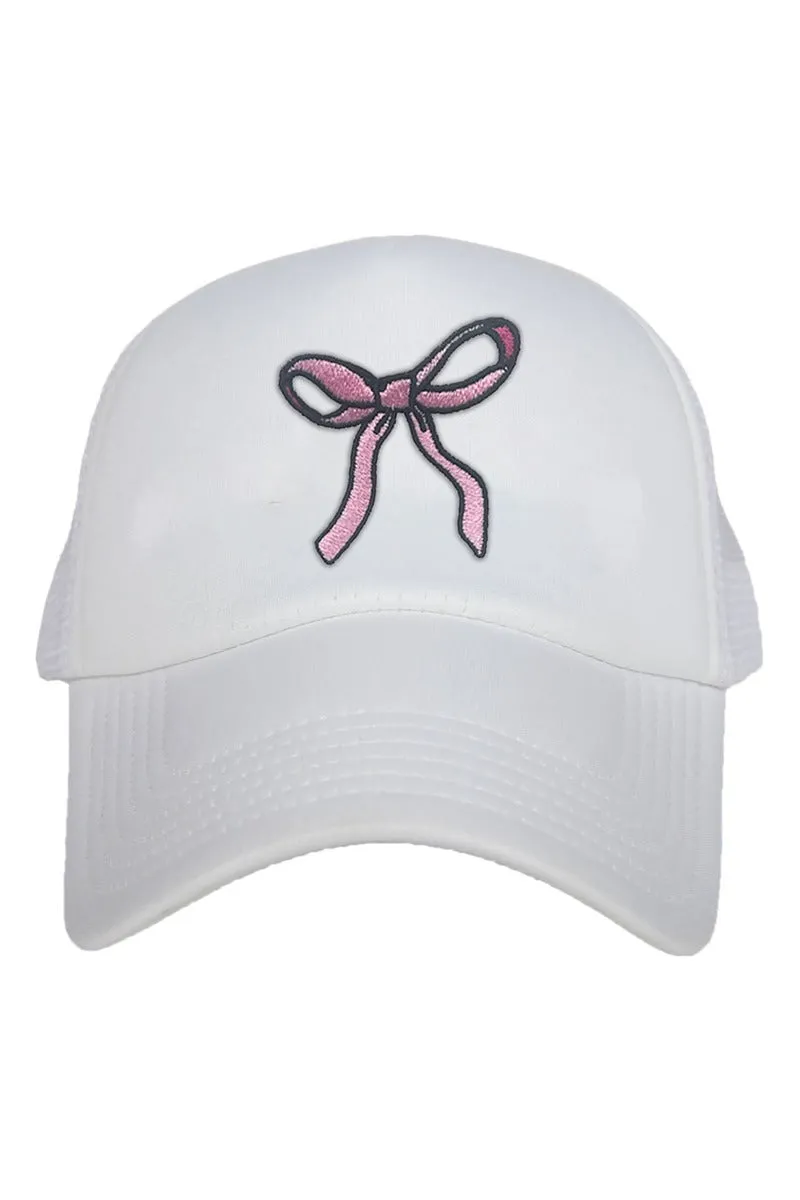 Coquette Pink Bow Foam Trucker Hat