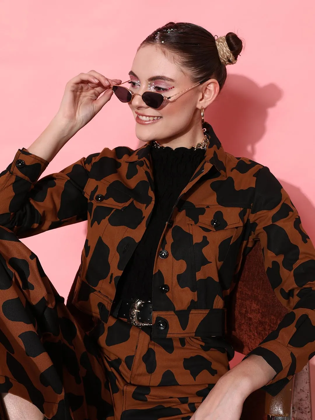 Cow Print Jacket