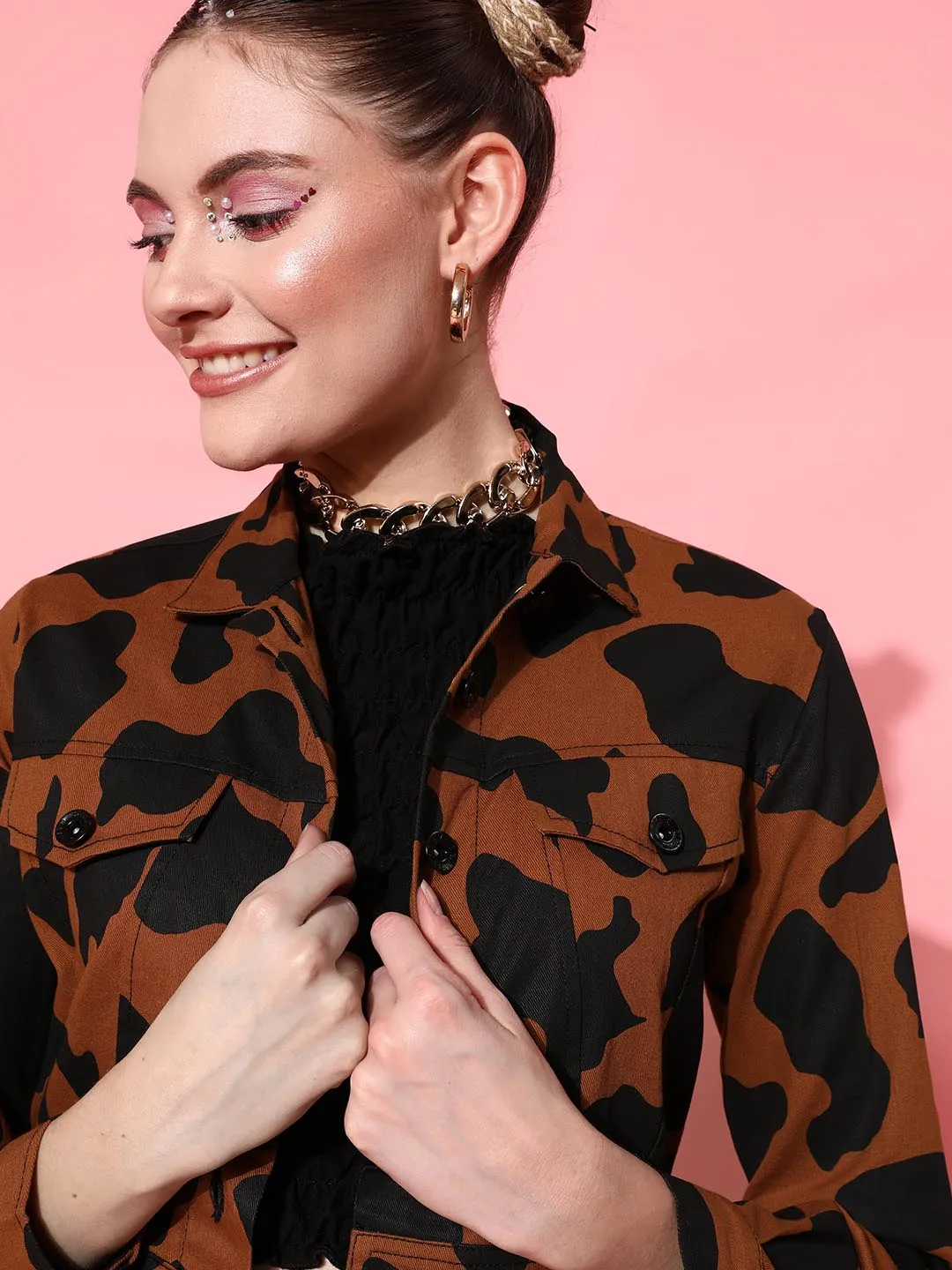 Cow Print Jacket