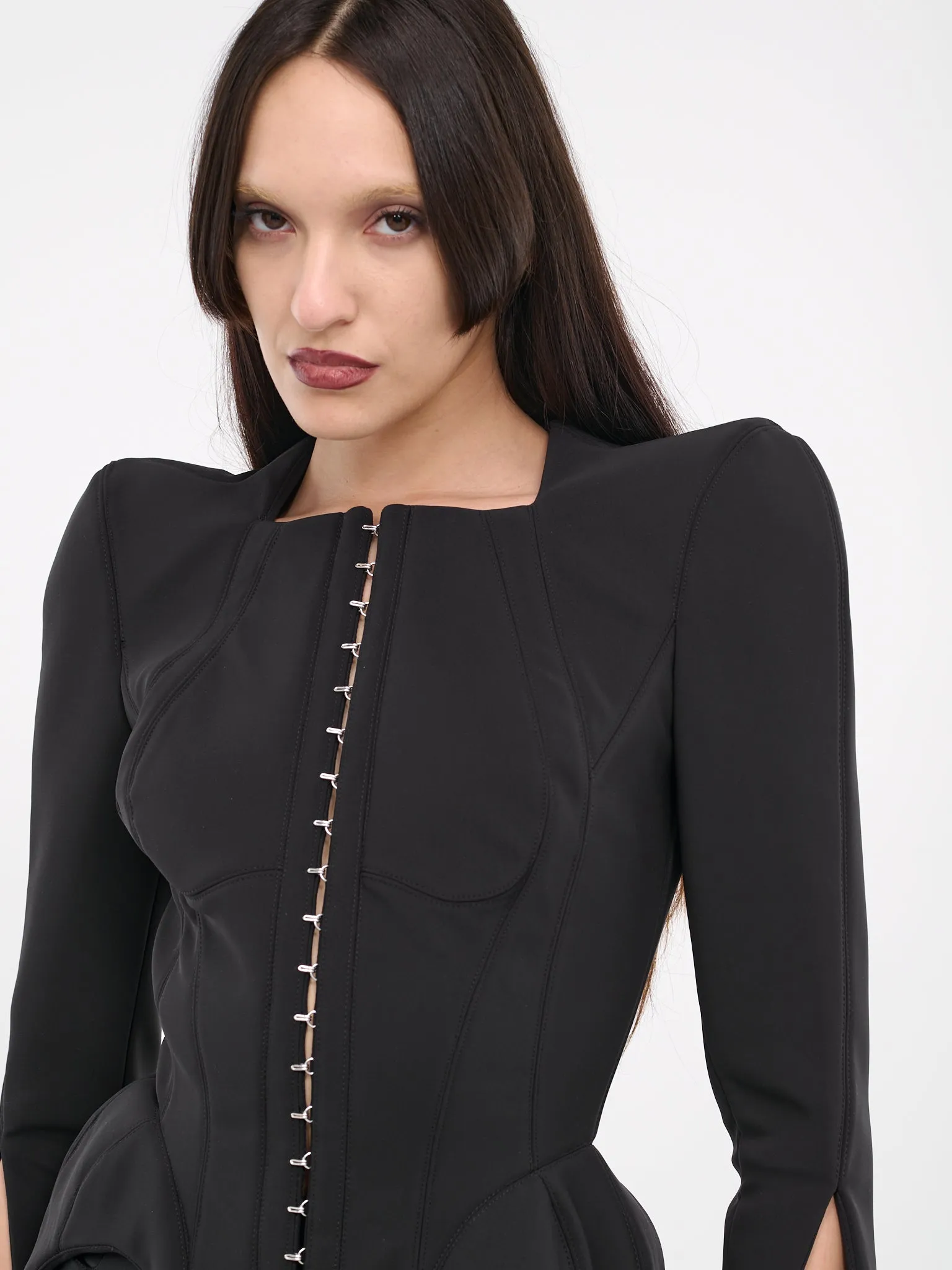 Curvy Structured Jacket (24P1VE03856092-1999-BLACK)