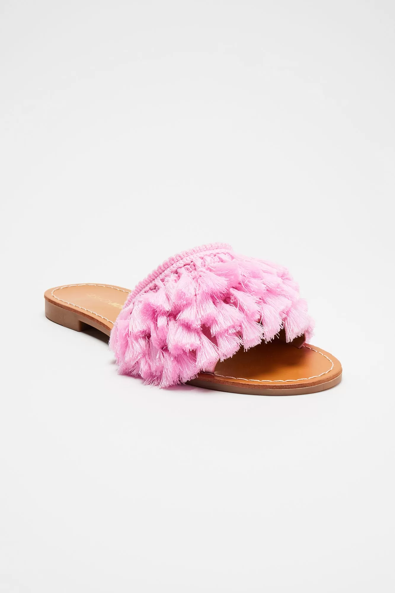 Cute And Casual Flat Sandals - Pink