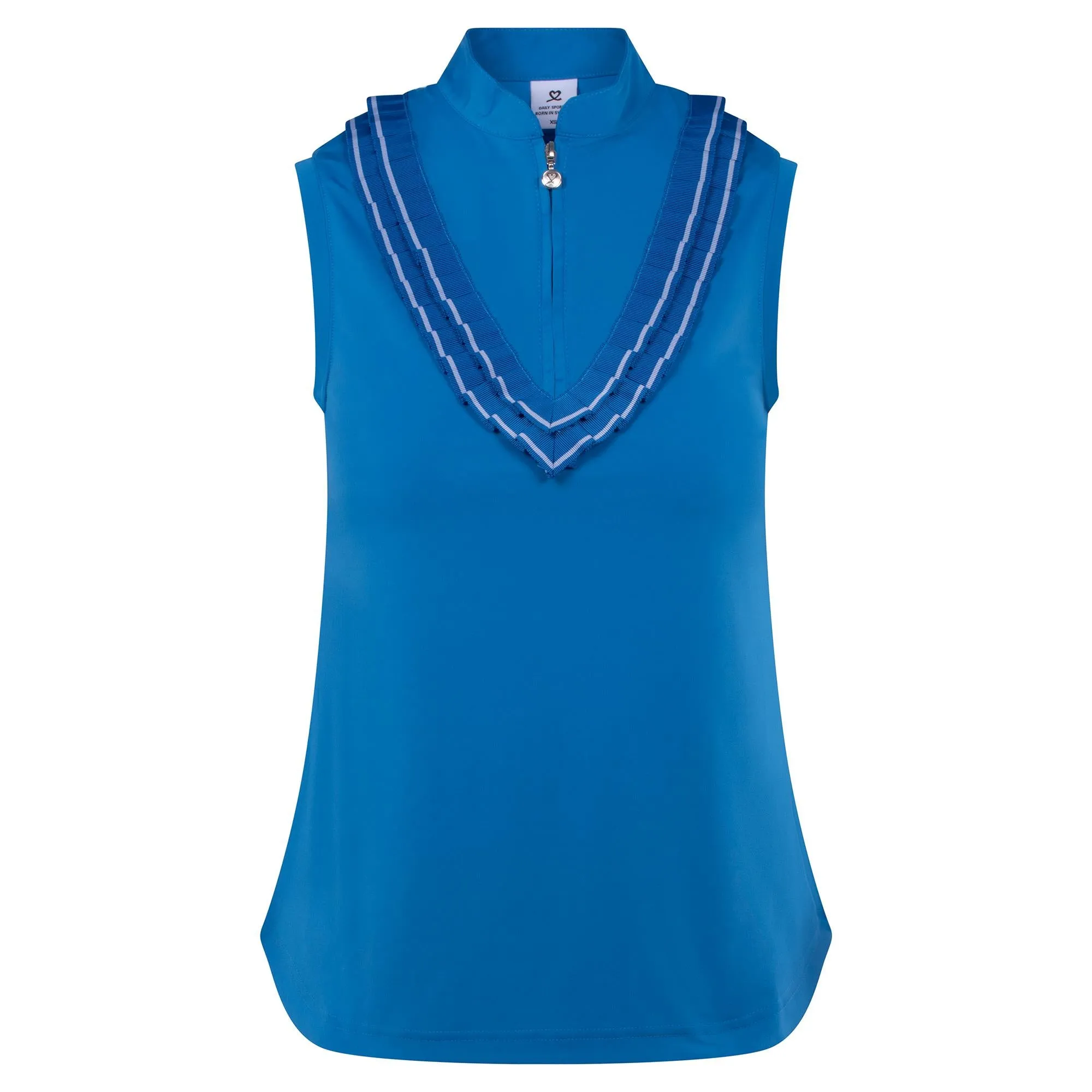 Daily Sports Istres Ladies Sleeveless Golf Polo Shirt Cosmic Blue